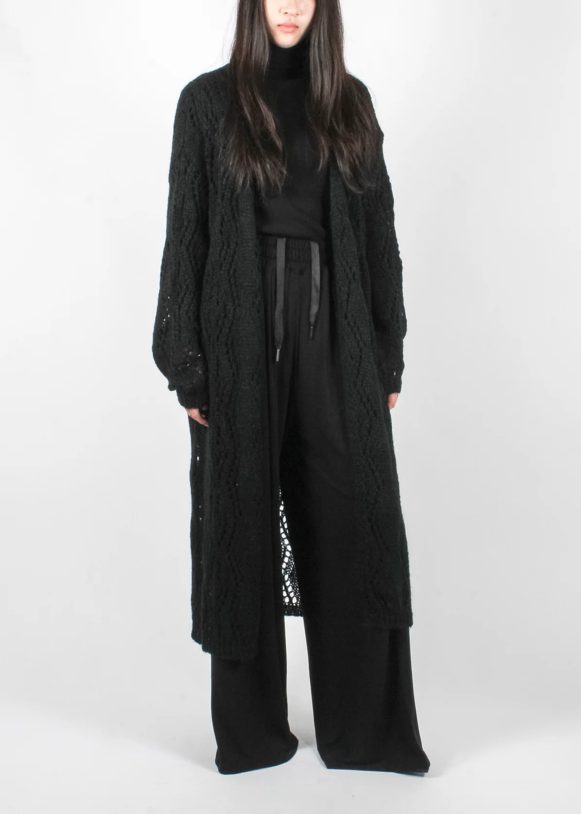 4KW5131 Over Cardigan Black - Image 4