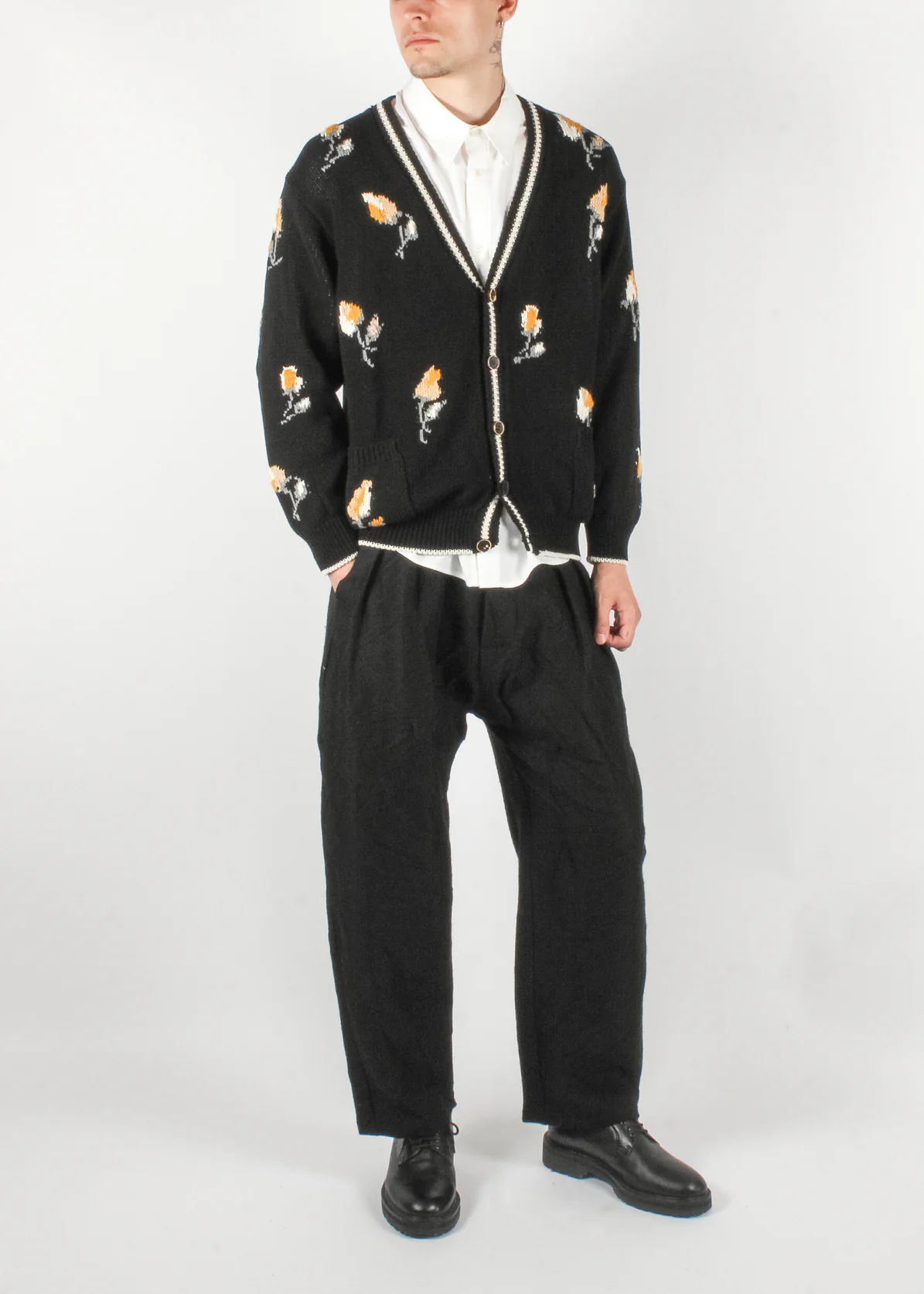 AS90 Cardigan Charcoal - Image 4