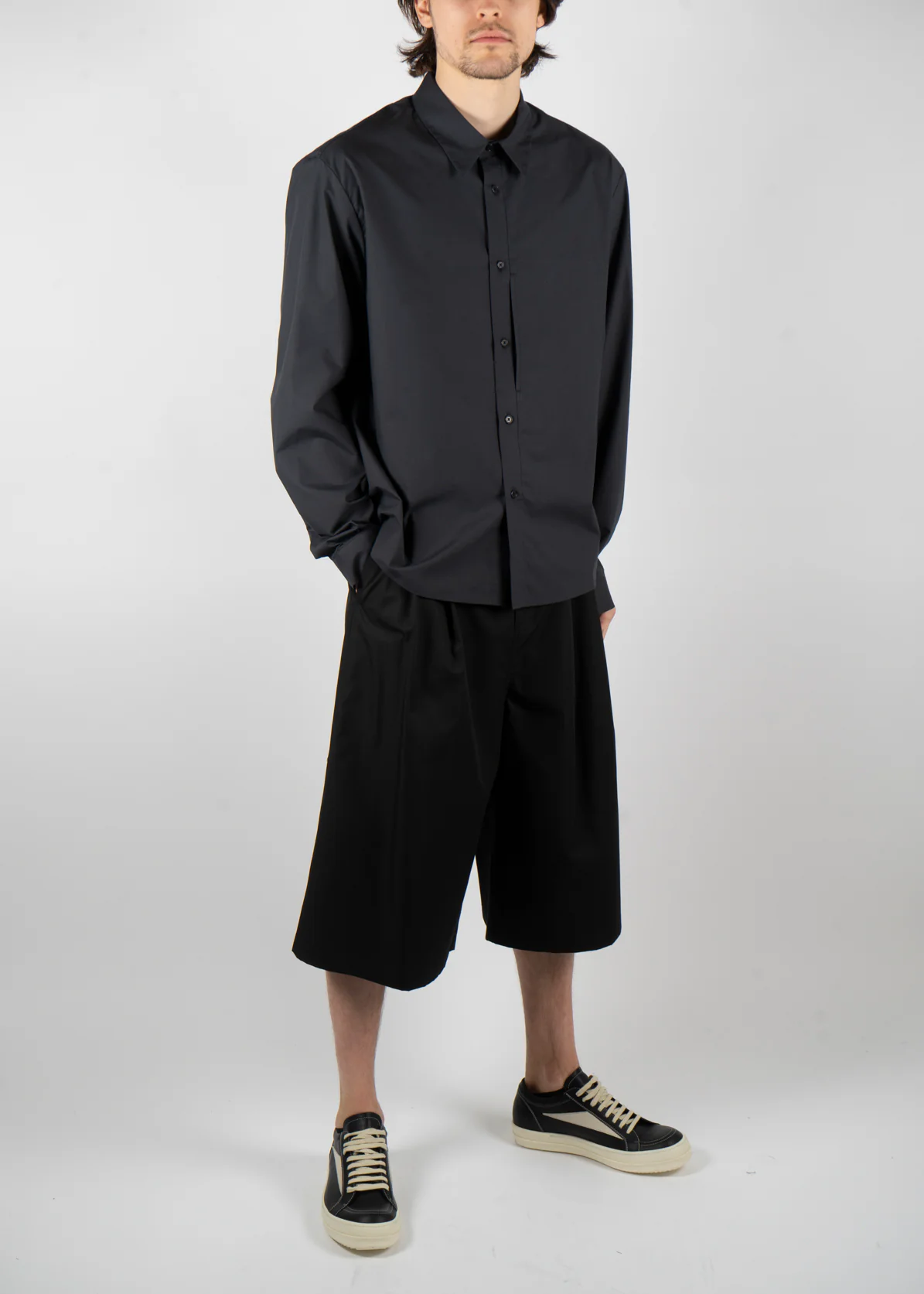 Basic Pocket Shirt Navy - Image 4