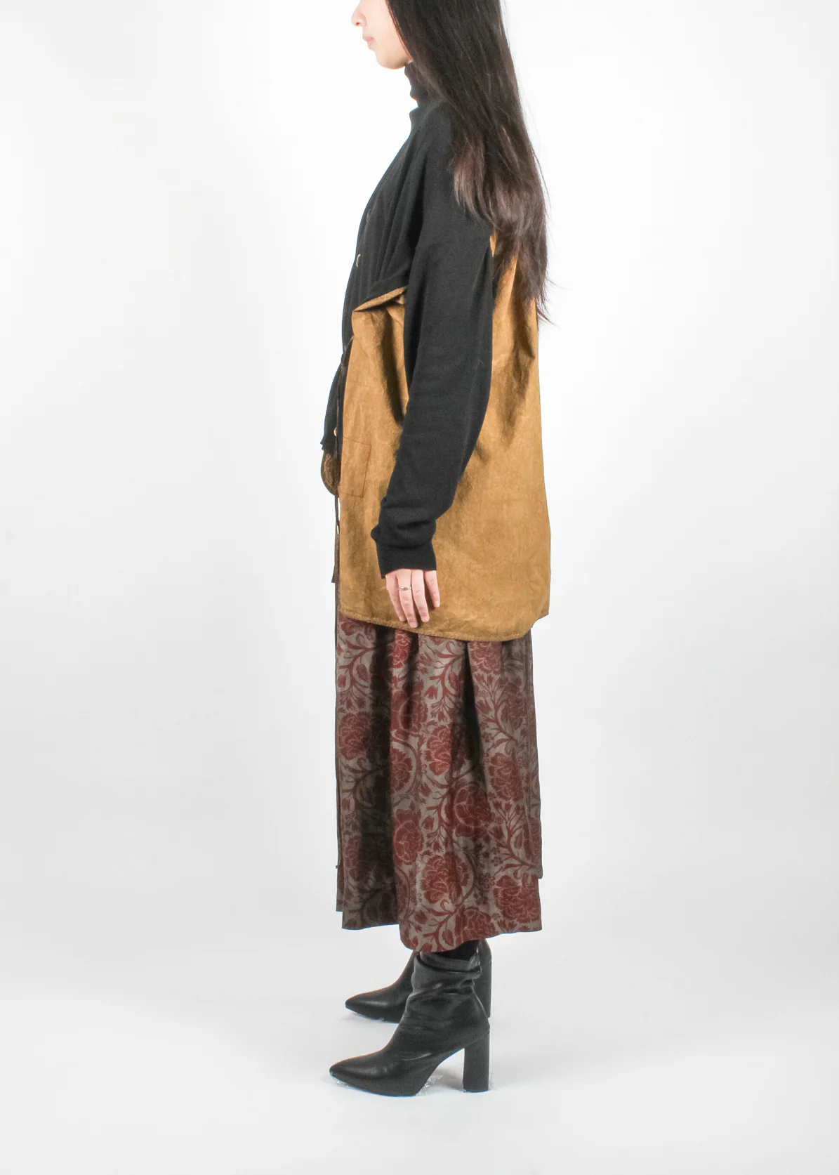 Cardigan Black Mustard - Image 3