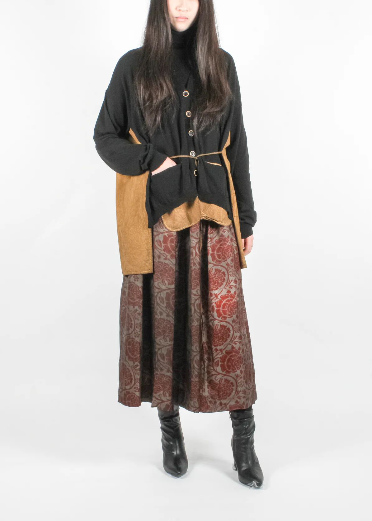 Cardigan Black Mustard - Image 4