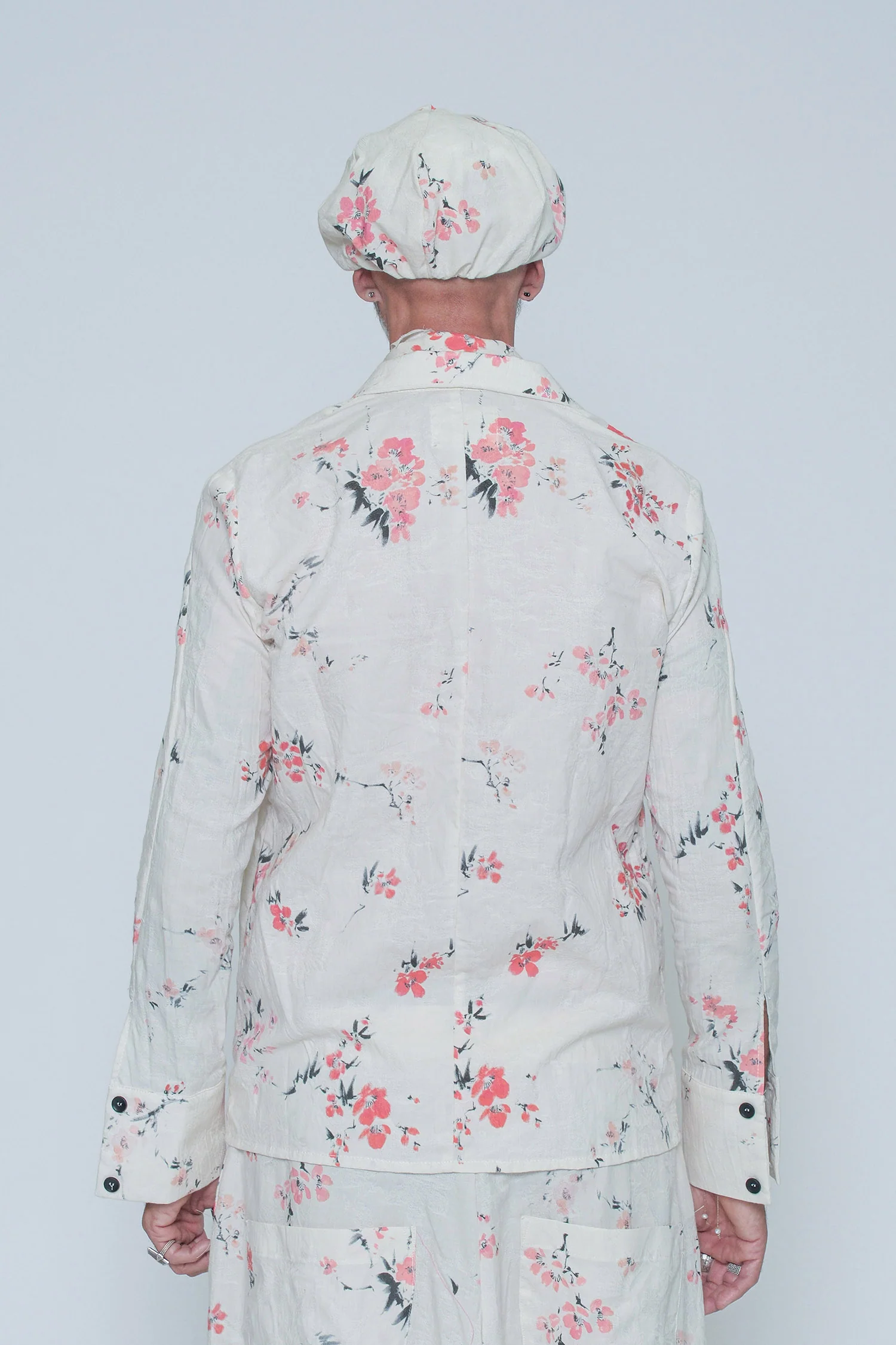GS55 1743 Floral Shirt White - Image 2
