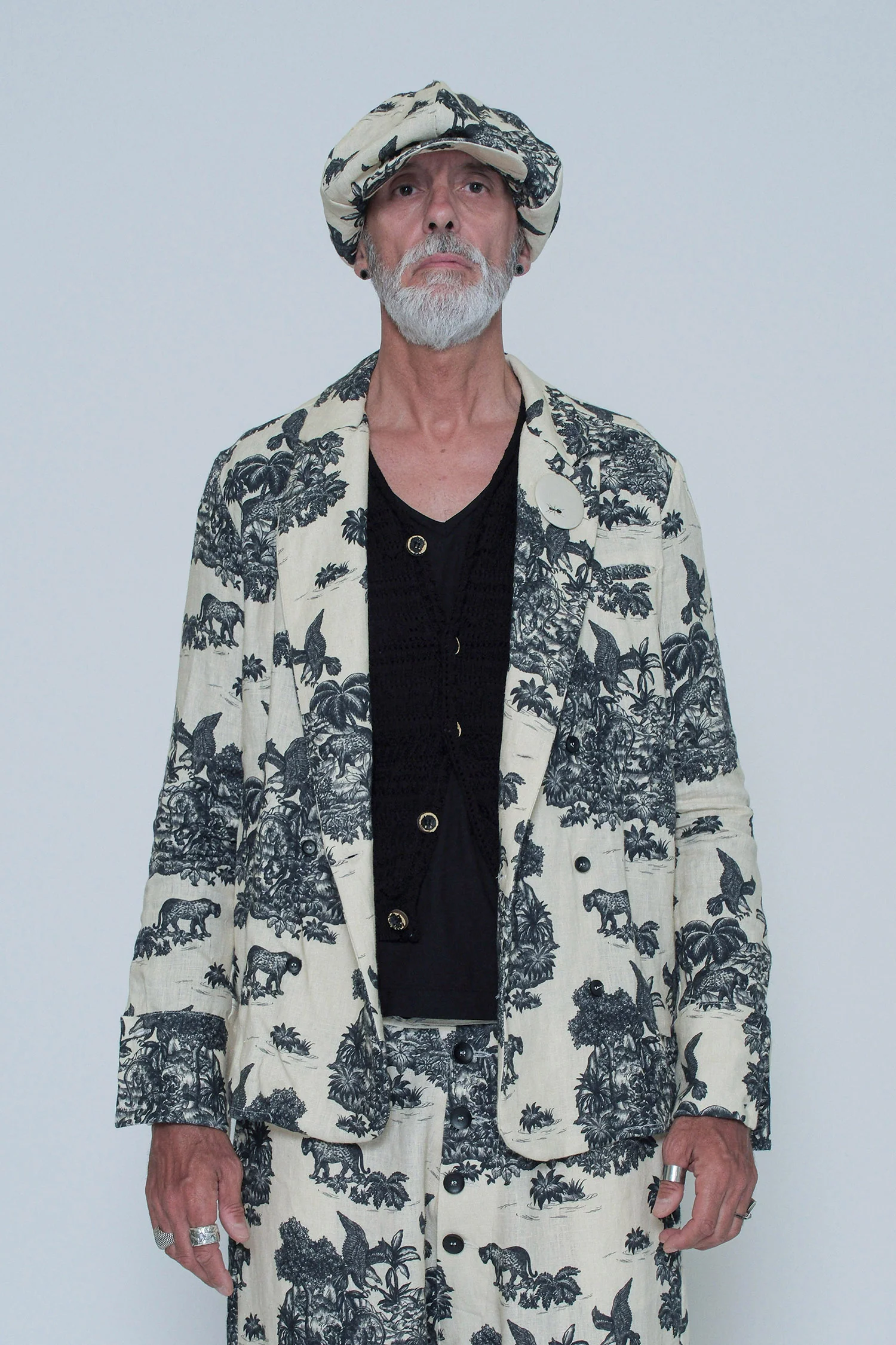 GS55 1748 Savannah Print Shirt Beige
