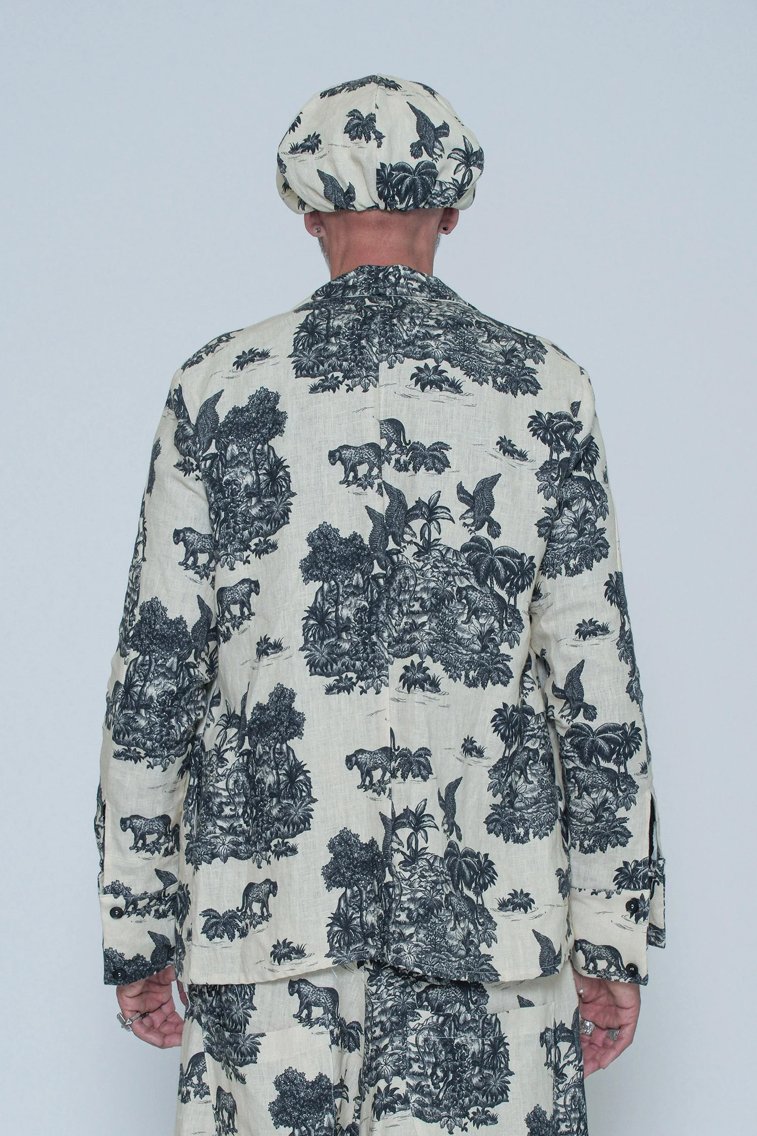 GS55 1748 Savannah Print Shirt Beige - Image 2