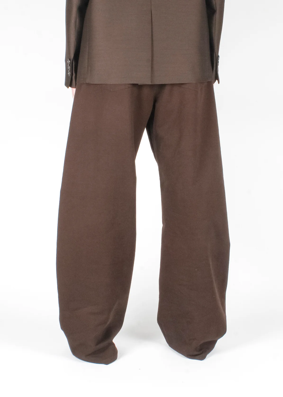Harvey Curved Pants Dark Brown - Image 3