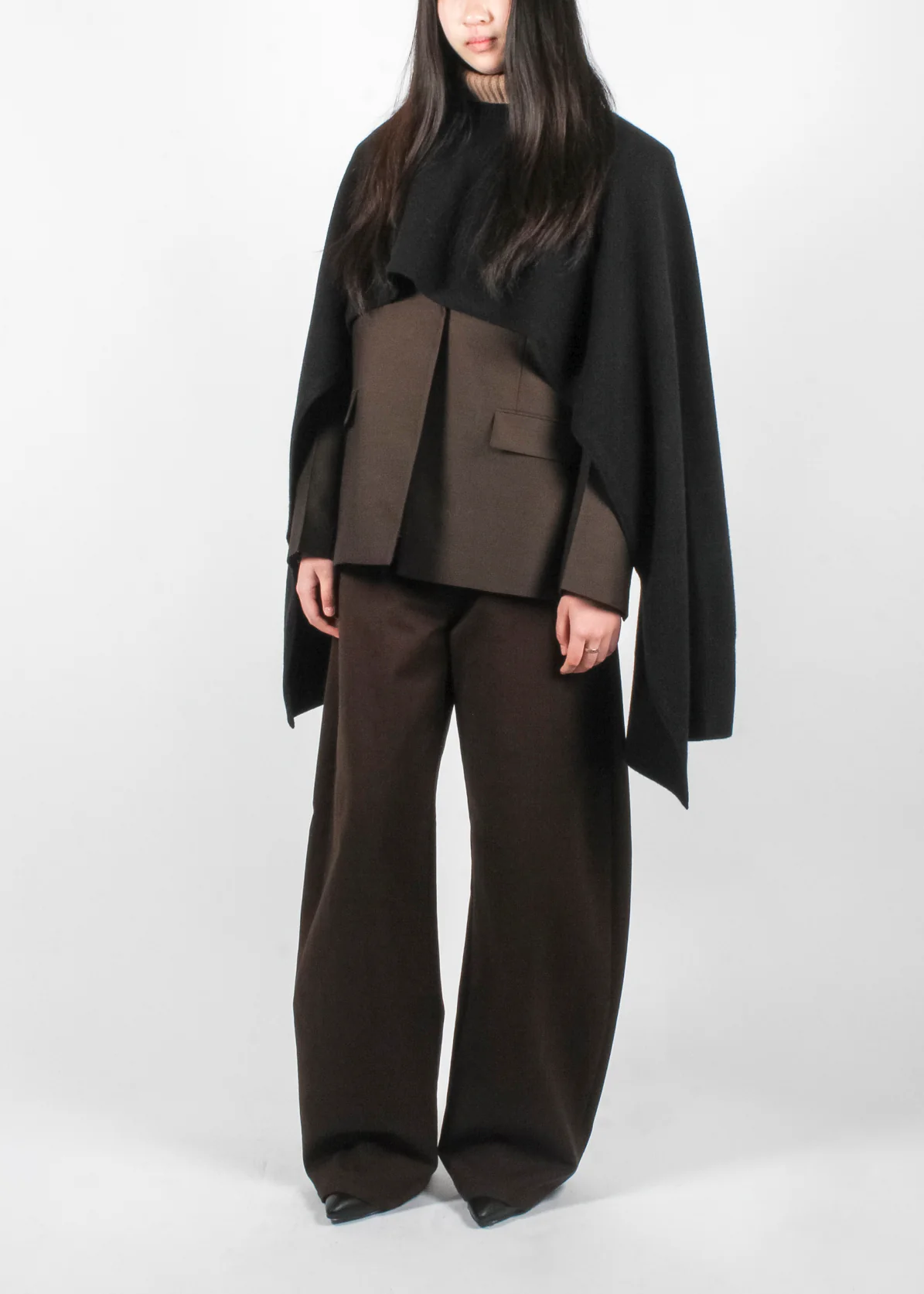 Harvey Curved Pants Dark Brown - Image 4