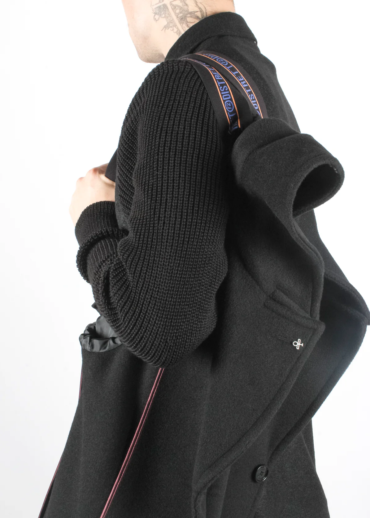 Manchester Comfort Overcoat Black - Image 6