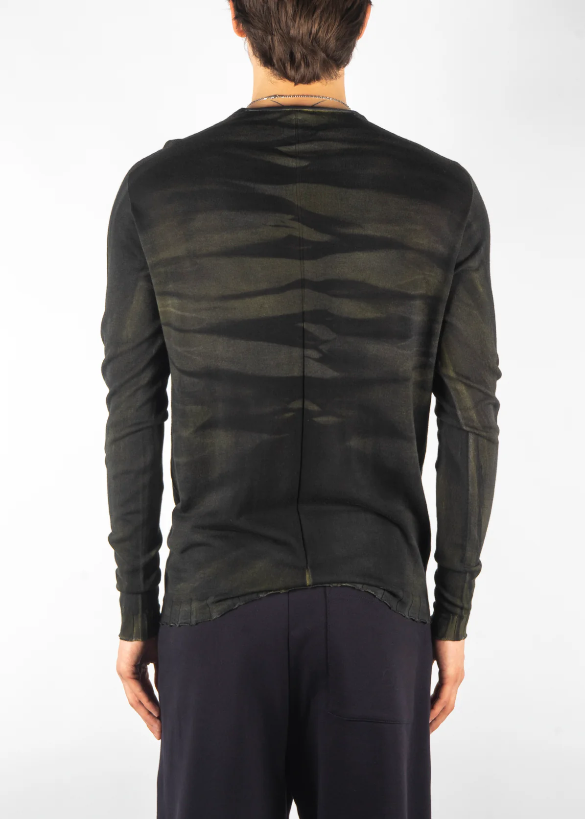 MD12232 Dyed Knit Dark Green - Image 3