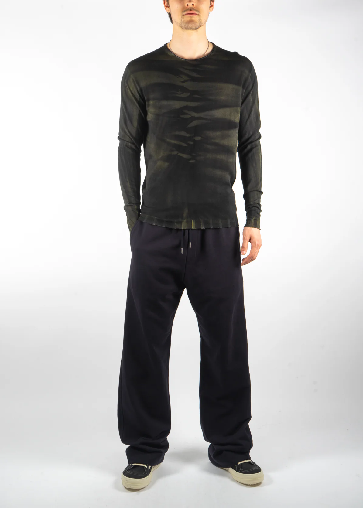 MD12232 Dyed Knit Dark Green - Image 4