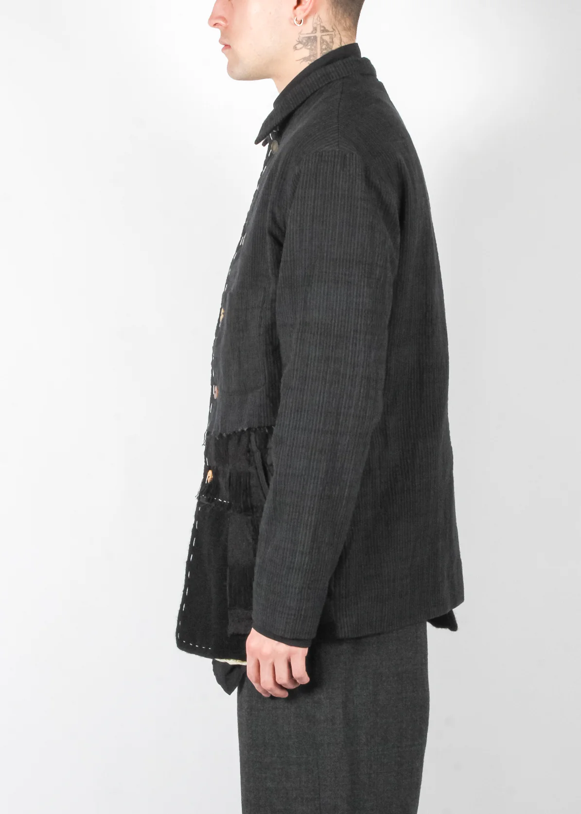 Patchwork Rawling Jacket Black - Image 3
