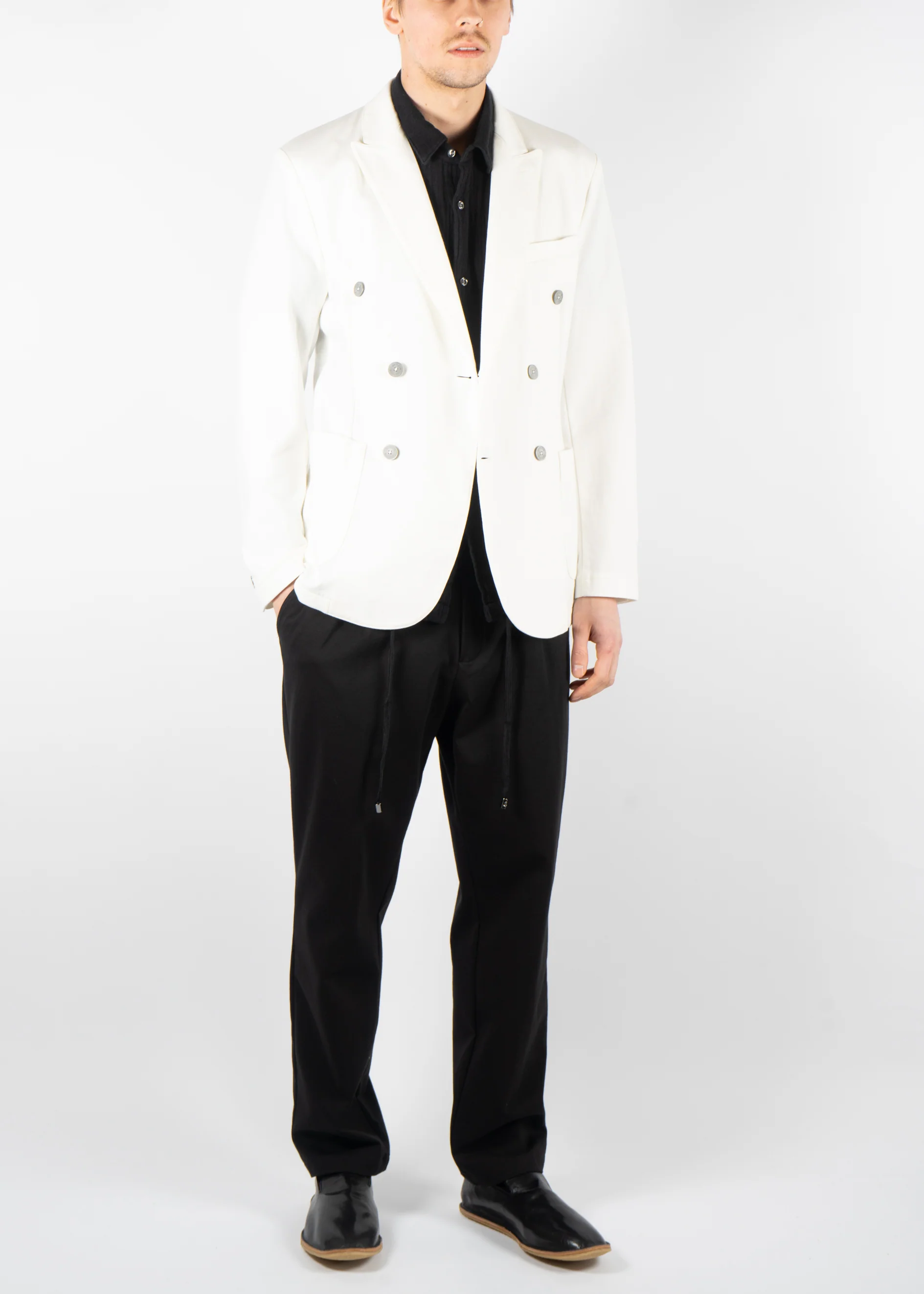 Reg Fit City Crepe Shirt Black - Image 6