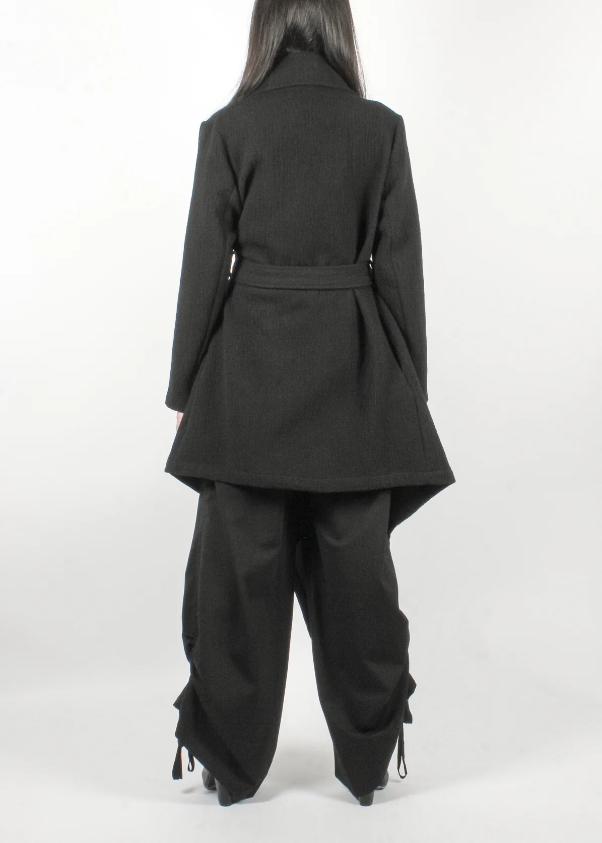 4R W5146 Woman Coat Black - Image 3