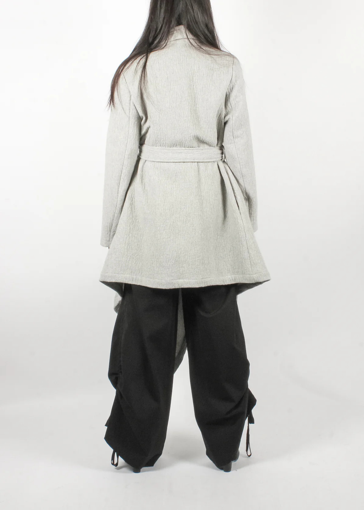 4R W5146 Woman Coat Grey - Image 3