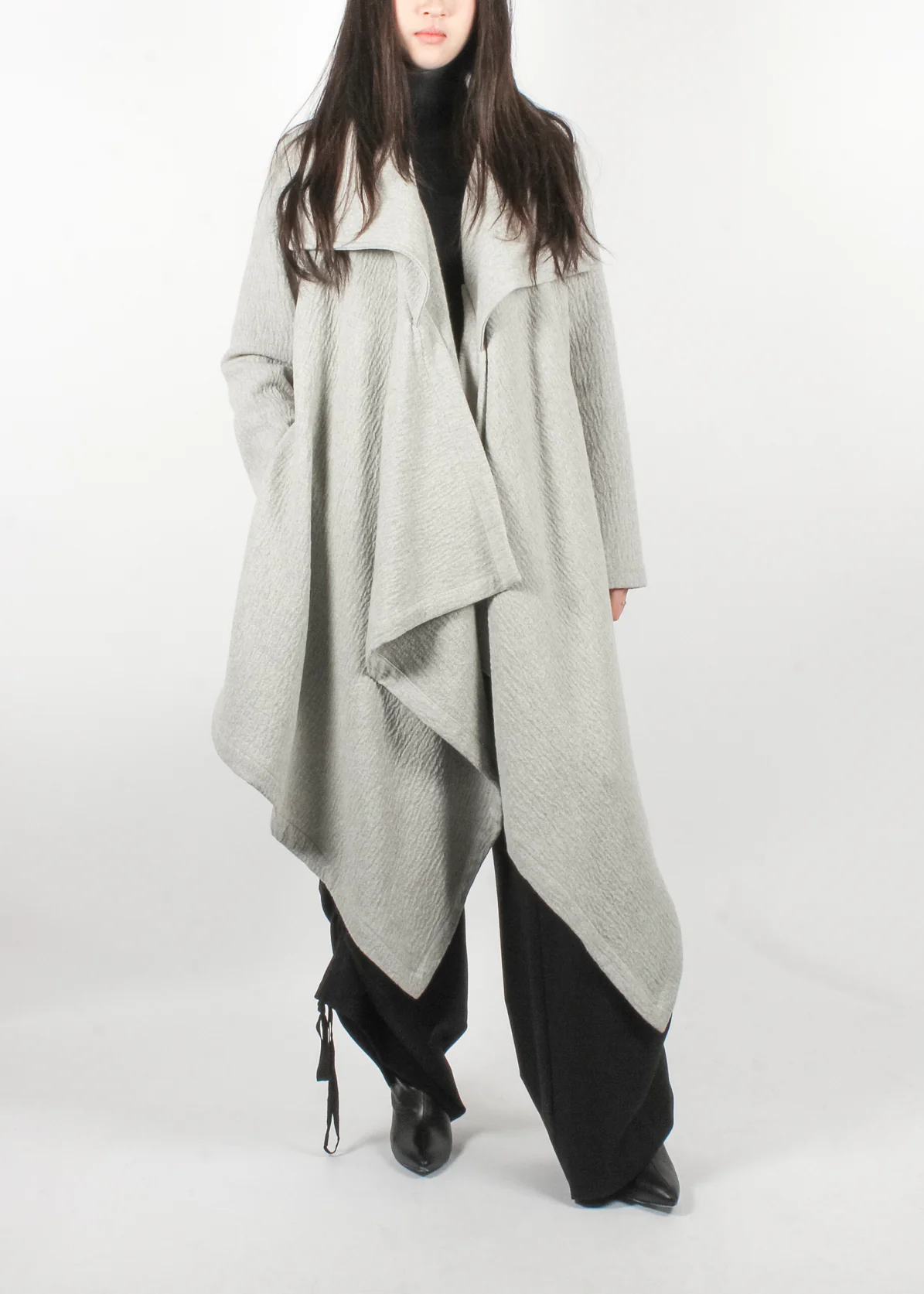 4R W5146 Woman Coat Grey - Image 4