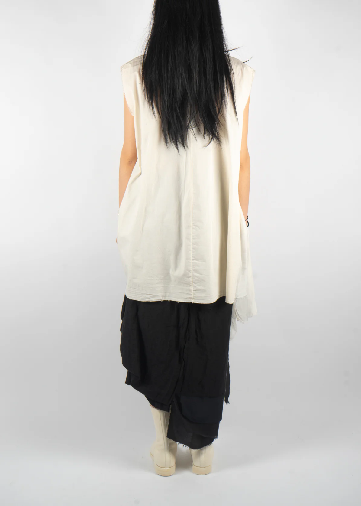 S32 Shirt Dress Antique White - Image 3