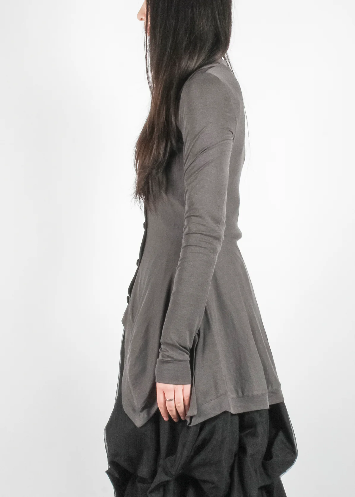 San Knitted Cardigan Grey Blue - Image 3