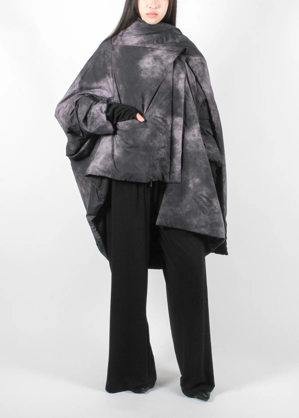 SX05 Midi Down Jacket Ash Grey - Image 4