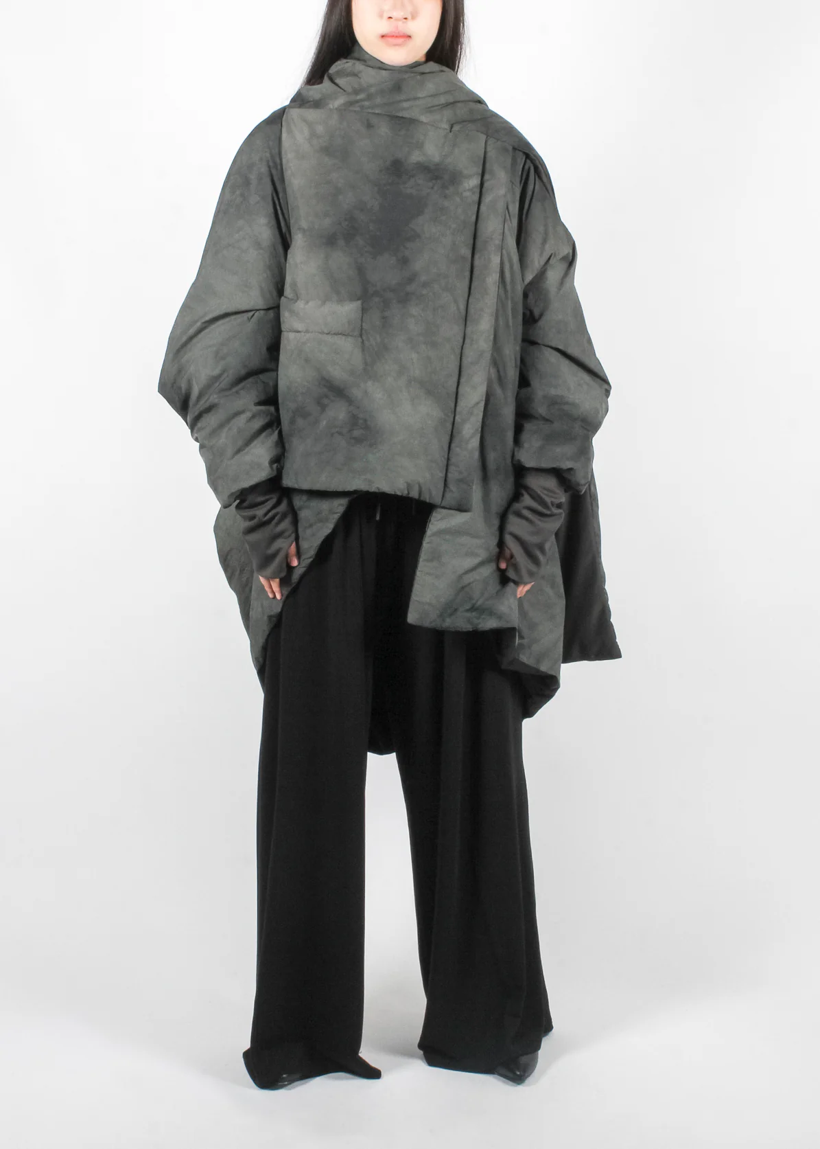 SX05 Midi Down Jacket Emerald Grey