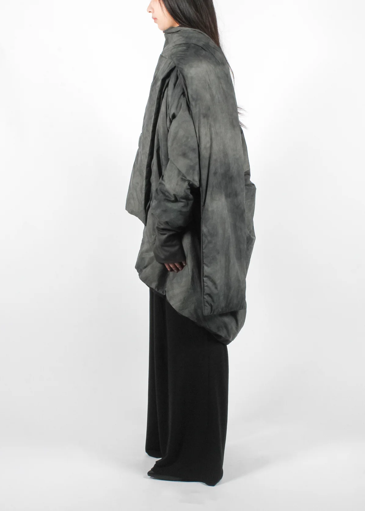 SX05 Midi Down Jacket Emerald Grey - Image 2