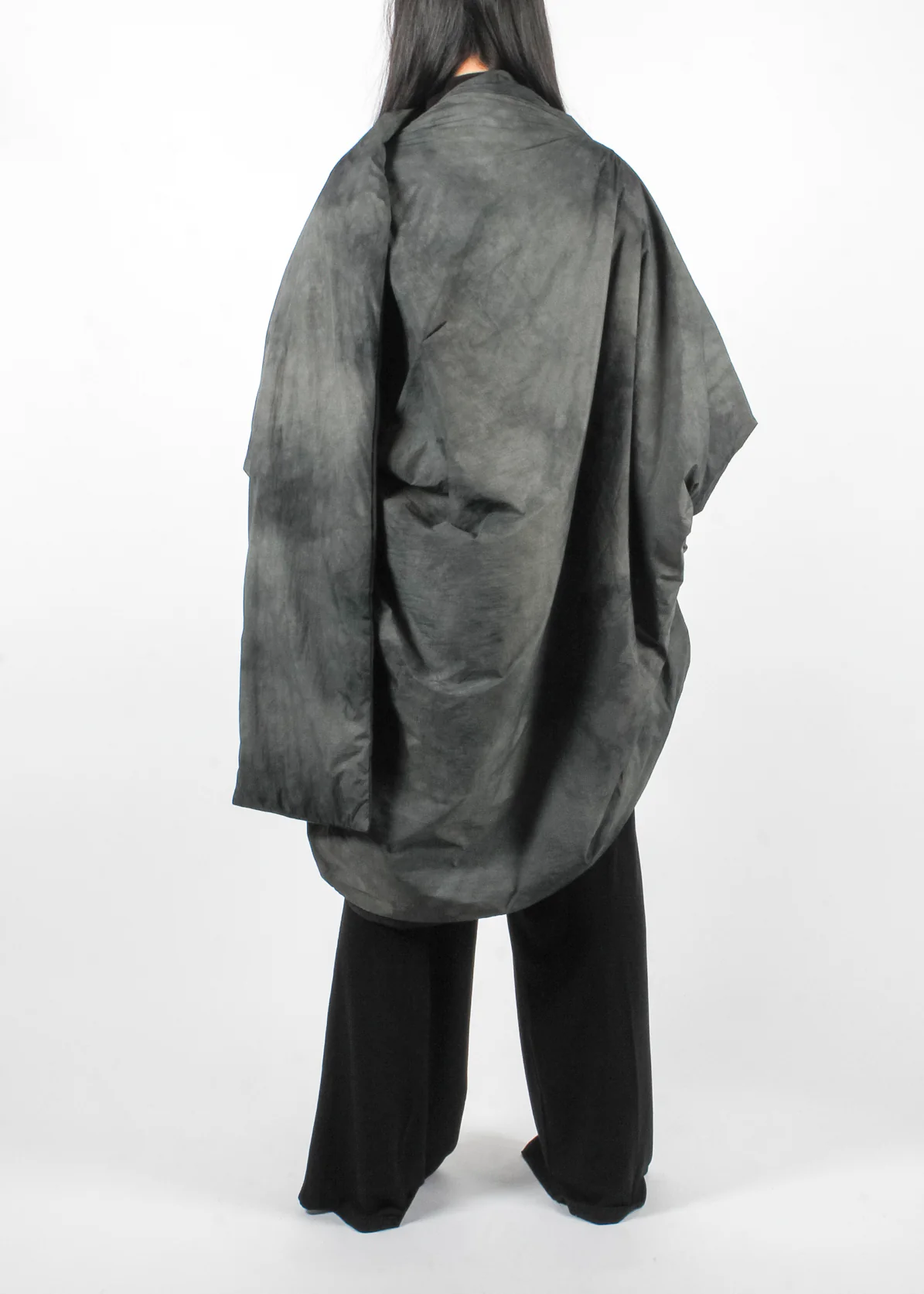 SX05 Midi Down Jacket Emerald Grey - Image 3