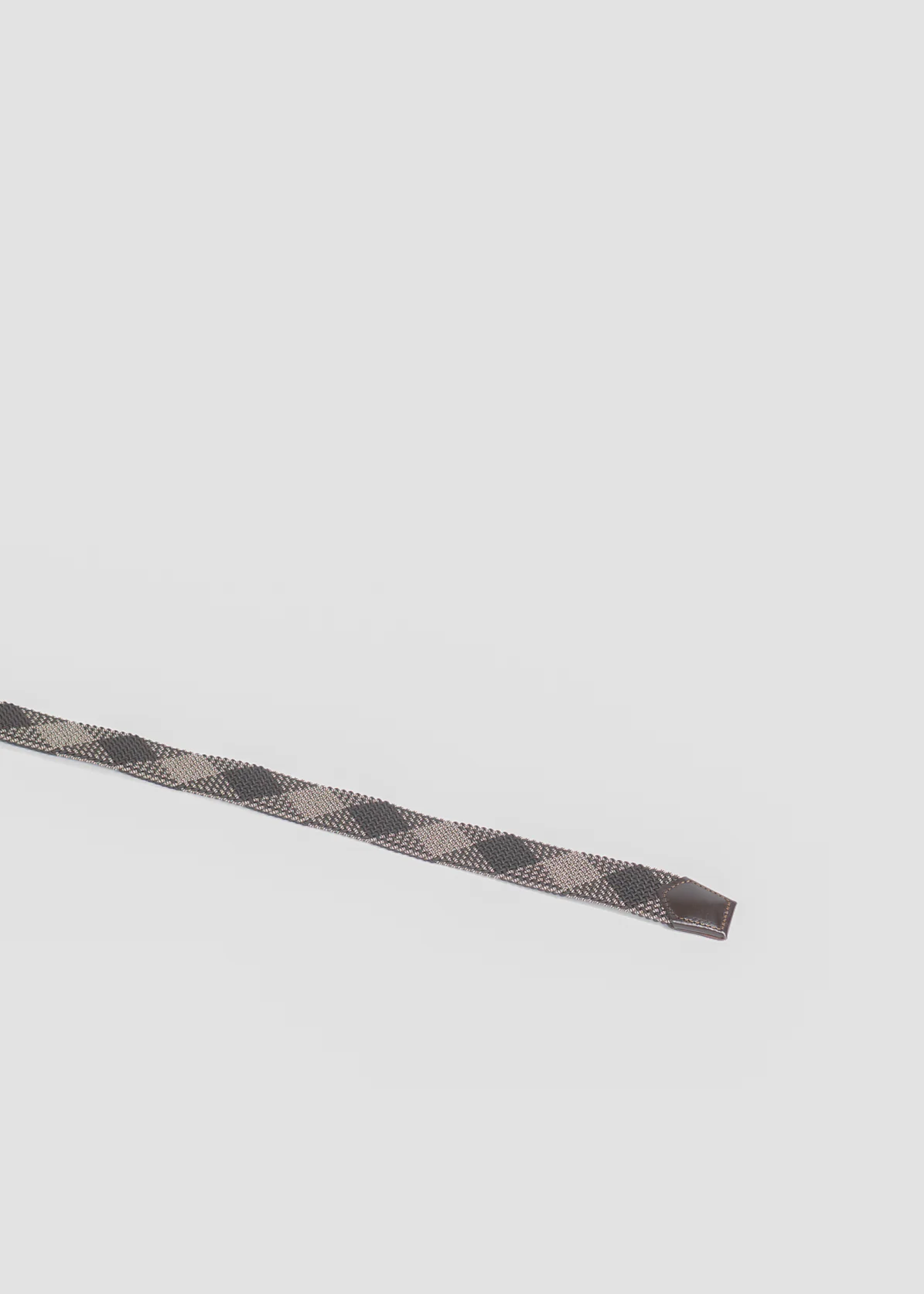 Two Tone Elasticated Belt Brown - Image 3