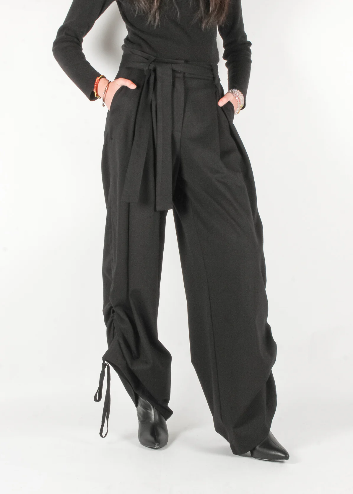 4B W5177 Woman Pants Black - Image 4